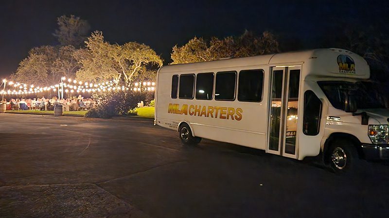 MLA Charters wedding shuttle service